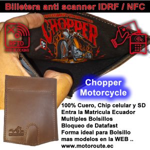 Chopper Billetera anti IDRF / NFC