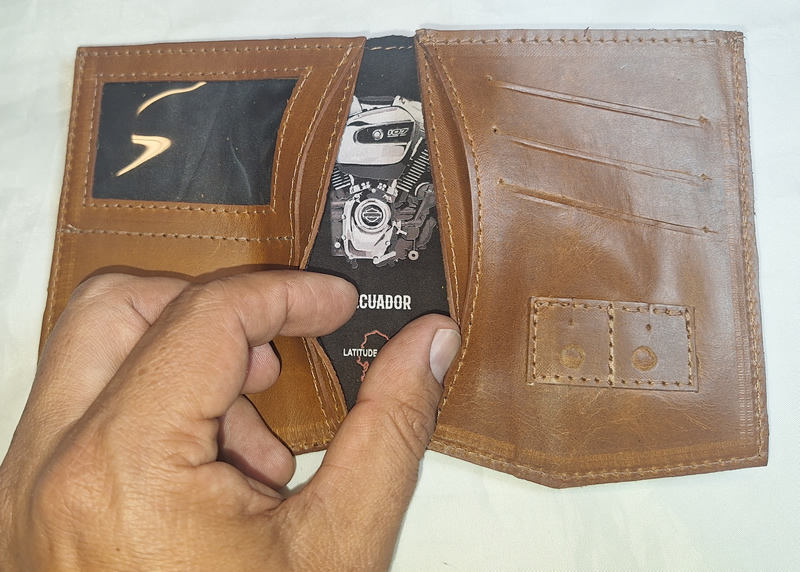 Harley Road color cafe Billetera anti IDRF /NFC - Imagen 7