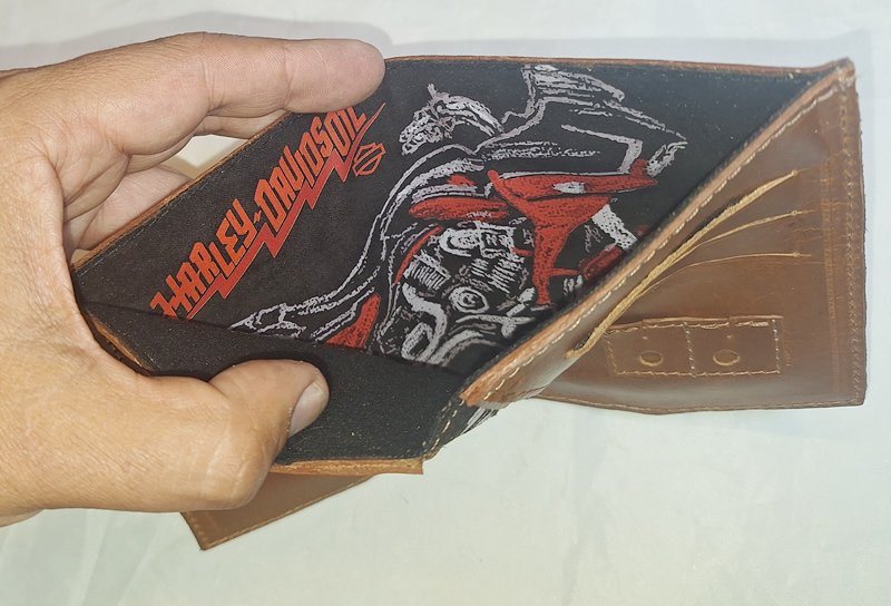 Harley Road color cafe Billetera anti IDRF /NFC - Imagen 8