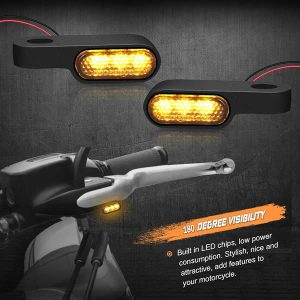 Mini LED direccionales Harley x2 negras