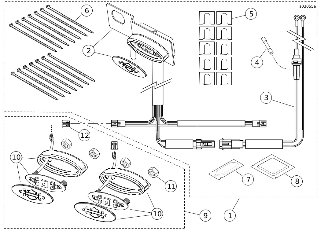 Luz LED para maleta trasera Harley Davidson Touring - Imagen 6