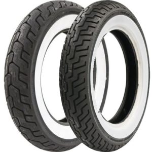 Llantas cara blanca Dunlop para Harley Davidson D404