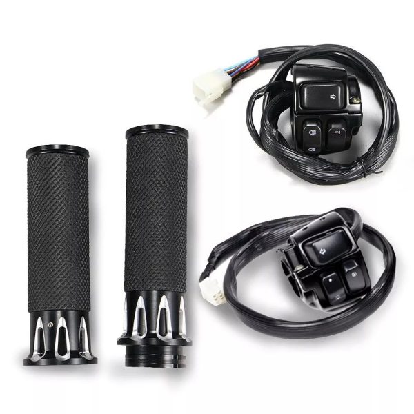 Kit Grips, Mandos  y Controles negros para Harley Sportster o Custom - Imagen 8