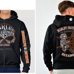 Hoodie Negro HD Logo Ecuador